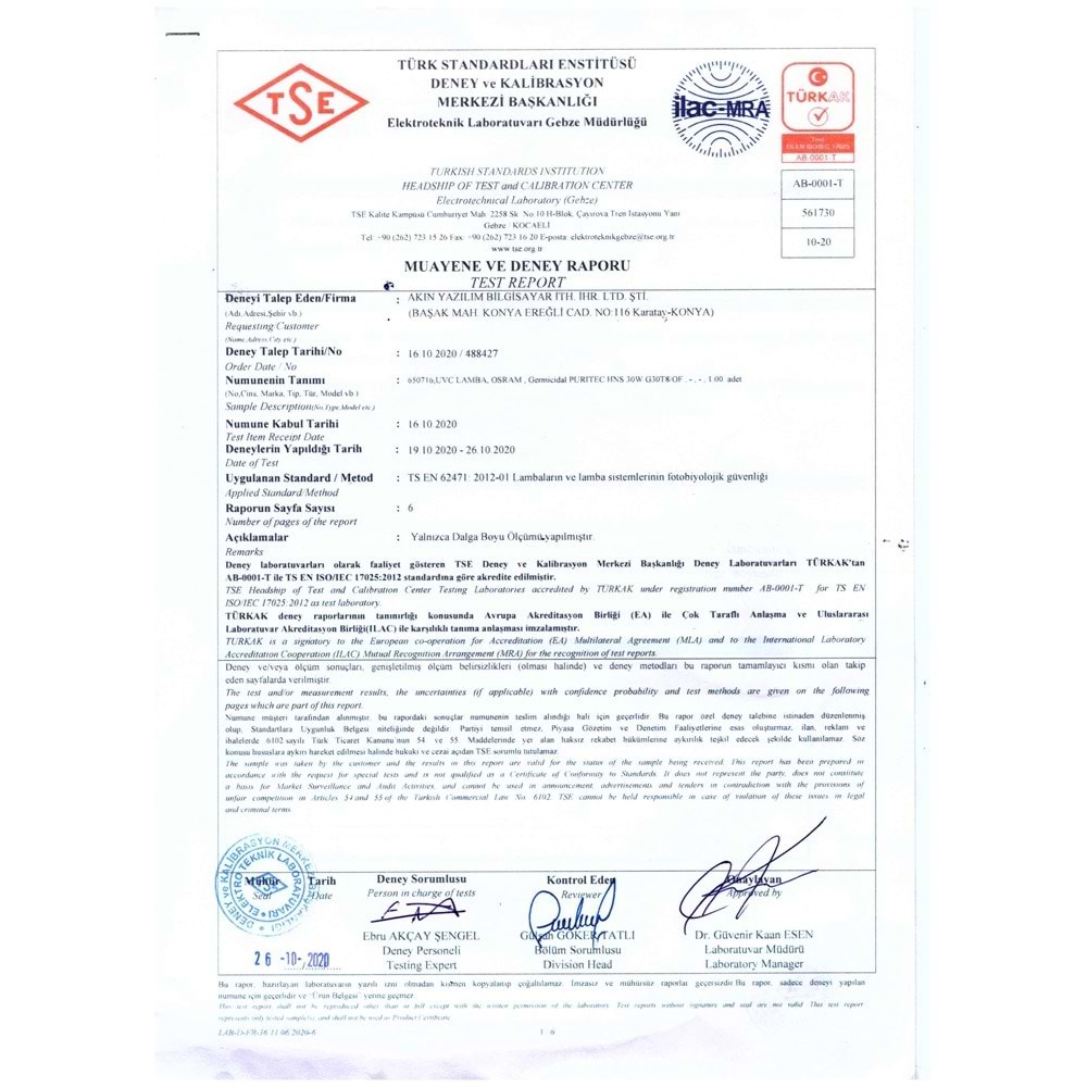 UV-C Sterilizasyon Robotu