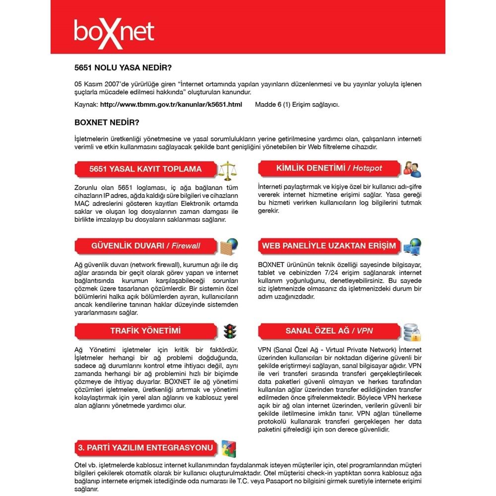 BOXNET 2 Portlu (0-25 Online Kullanıcı)