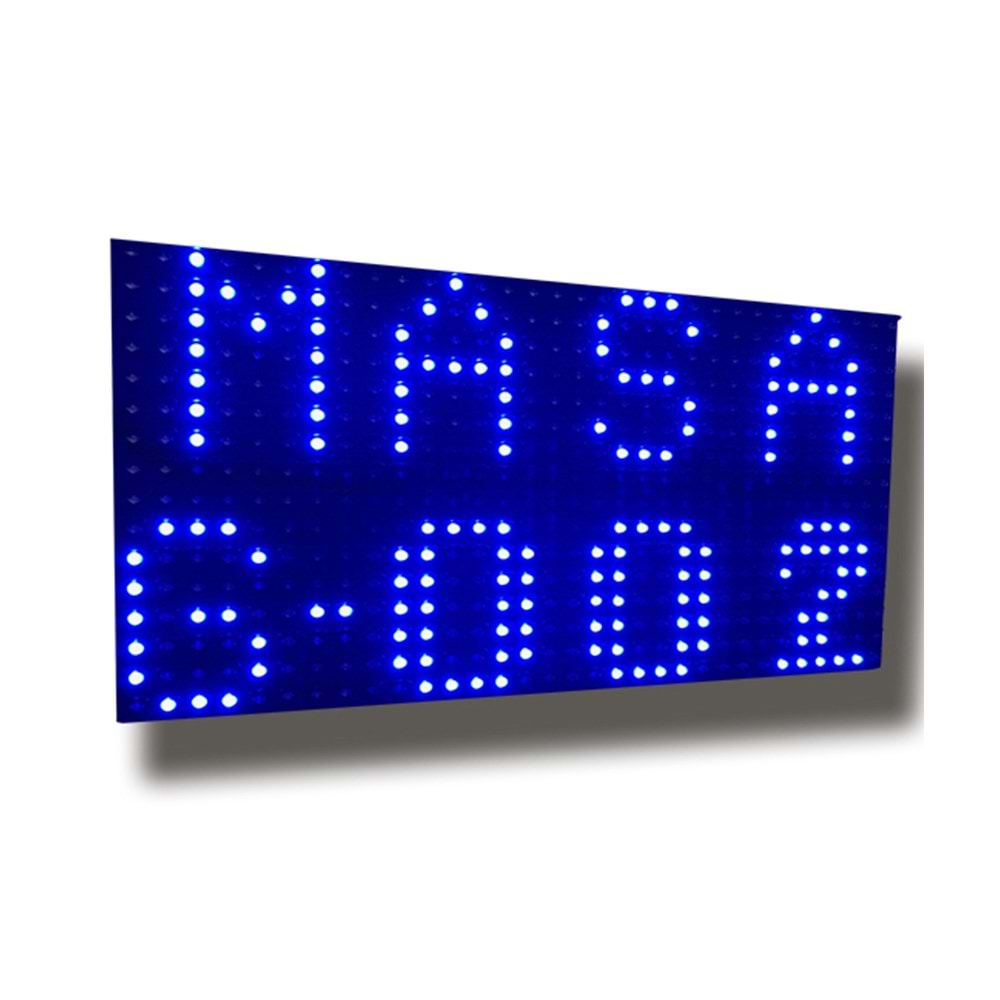 AKINSOFT Garson Çağrı Sistemi Led Bildirim Paneli (Mavi)