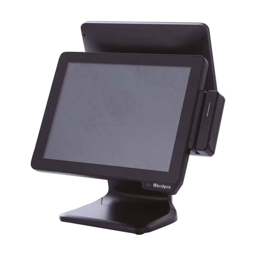 KodPos Pro 1501 15'' Dokunmatik Pos PC / 12.1'' 2. Müşteri Ekranı (4GB Ram/64GB SSD/J4125 İşlemci)