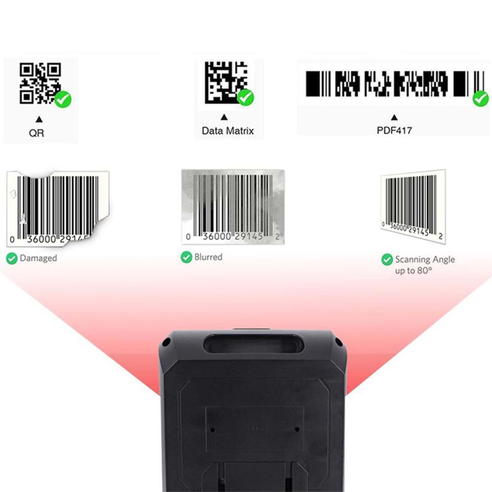 KodScan KDS-4300 (2D) Kablolu Masaüstü Barkod Okuyucu (USB)