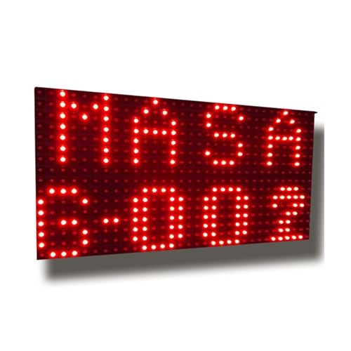 AKINSOFT Garson Çağrı Sistemi Led Bildirim Paneli (Kırmızı)